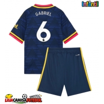 Camisa de Futebol Arsenal Gabriel Magalhaes #6 Equipamento Secundário Infantil 2026-27 Manga Curta (+ Calças curtas)
